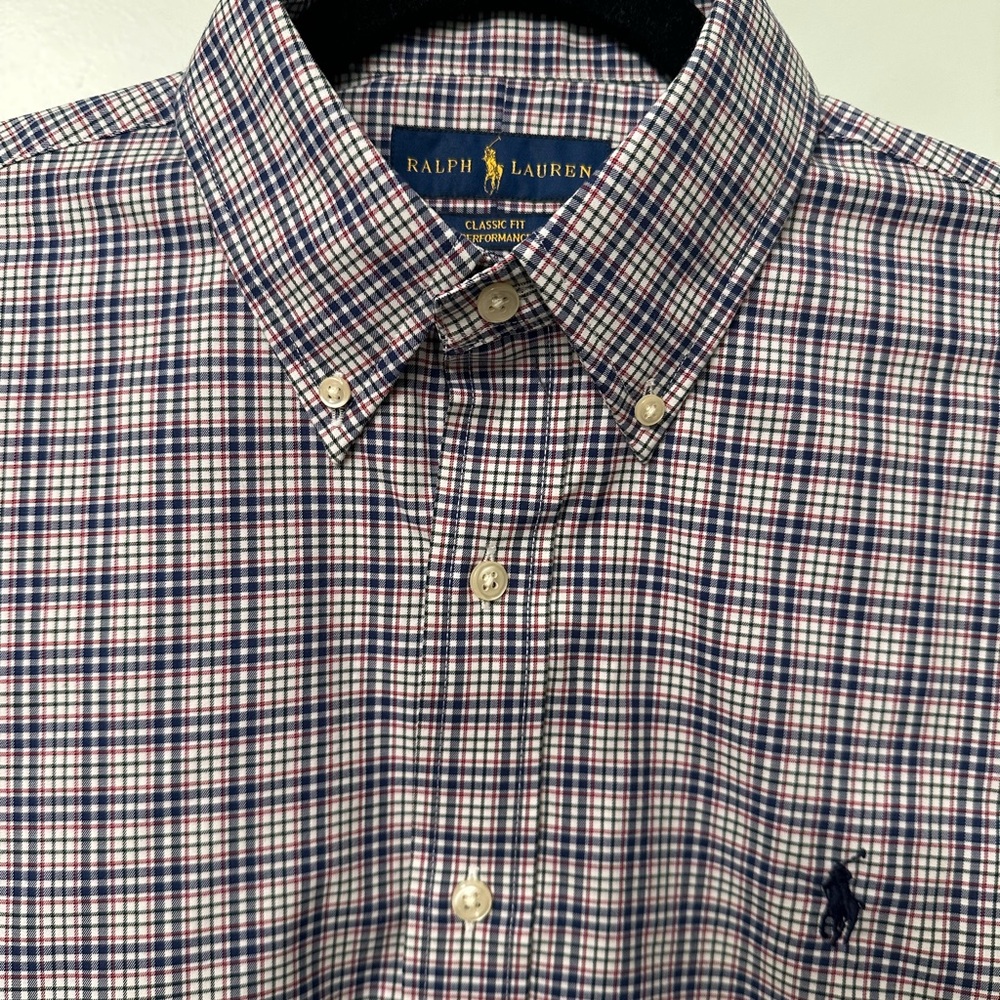 Ralph Lauren Men's Casual Plaid Shirt M EUC - Picture 3 of 8
